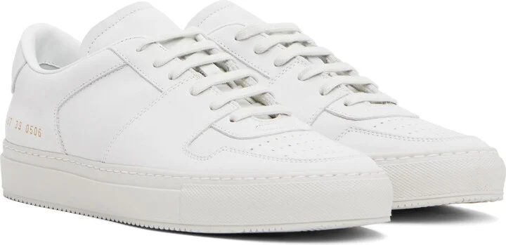 Common Projects White Decades Sneakers - Image 4