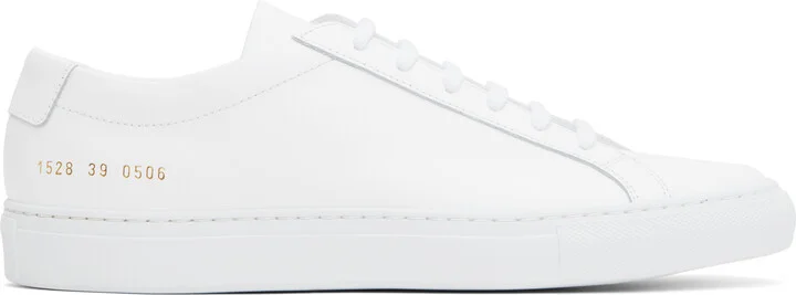 Common Projects White Original Achilles Low Sneakers