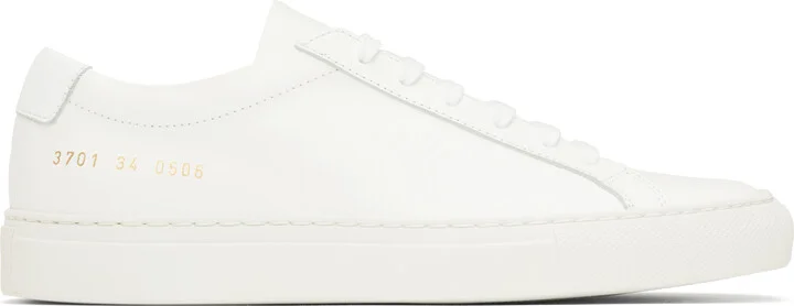 Common Projects White Original Achilles Low Sneakers