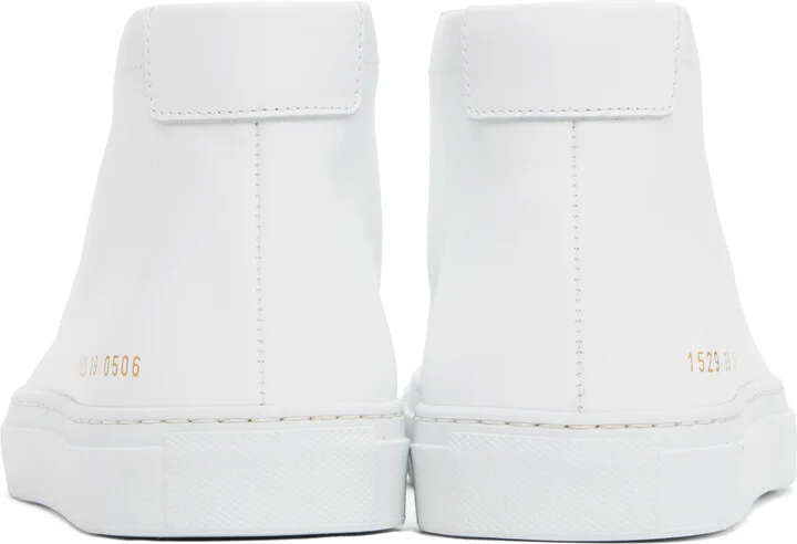 Common Projects White Original Achilles Mid Sneakers - Image 2