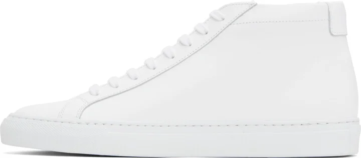 Common Projects White Original Achilles Mid Sneakers - Image 3