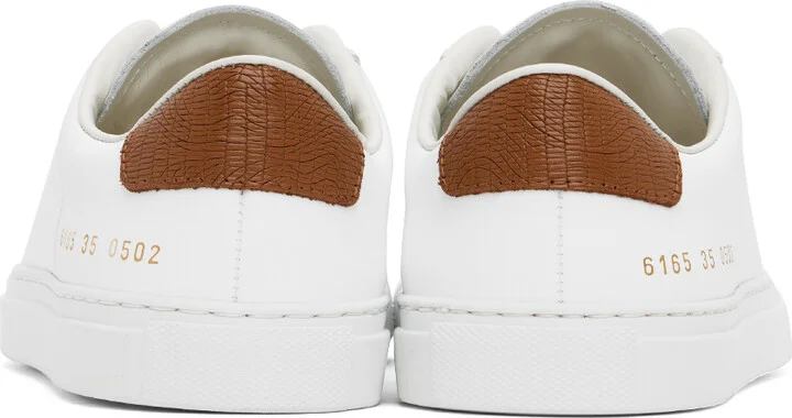 Common Projects White Retro Classic Sneakers - Image 2