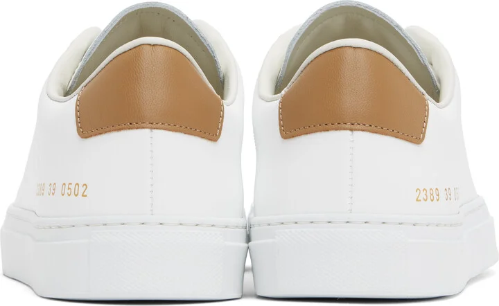 Common Projects White Retro Classic Sneakers - Image 2