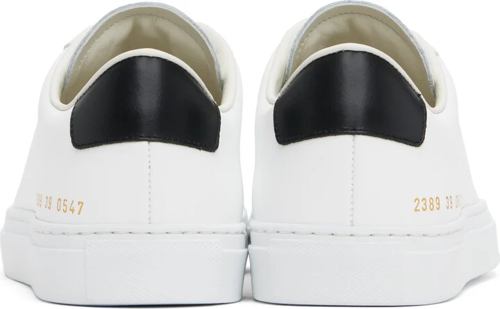 Common Projects White Retro Classic Sneakers - Image 2