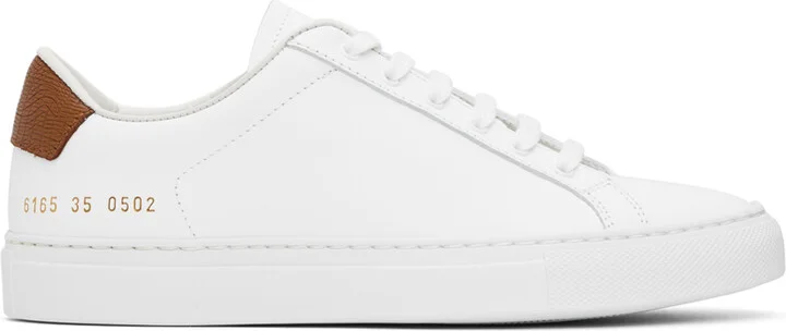 Common Projects White Retro Classic Sneakers