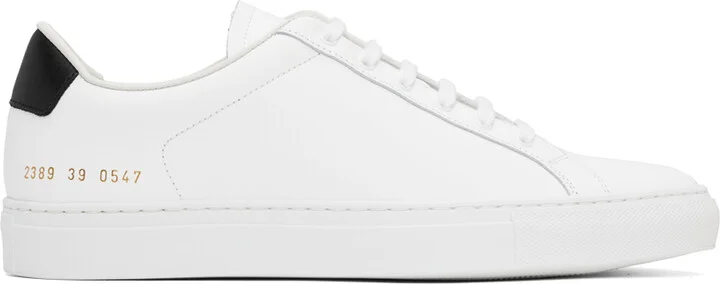 Common Projects White Retro Classic Sneakers