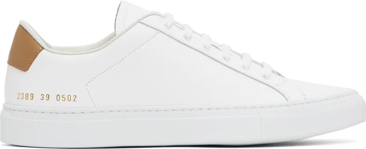 Common Projects White Retro Classic Sneakers