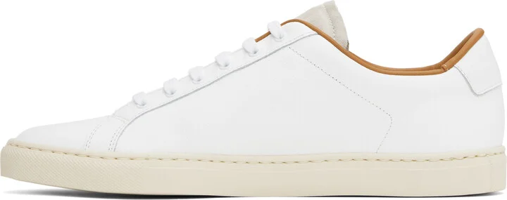Common Projects White Retro Low Profile Sneakers - Image 3