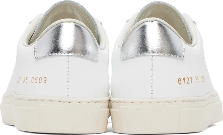 Common Projects White Retro Low Sneakers - Image 2