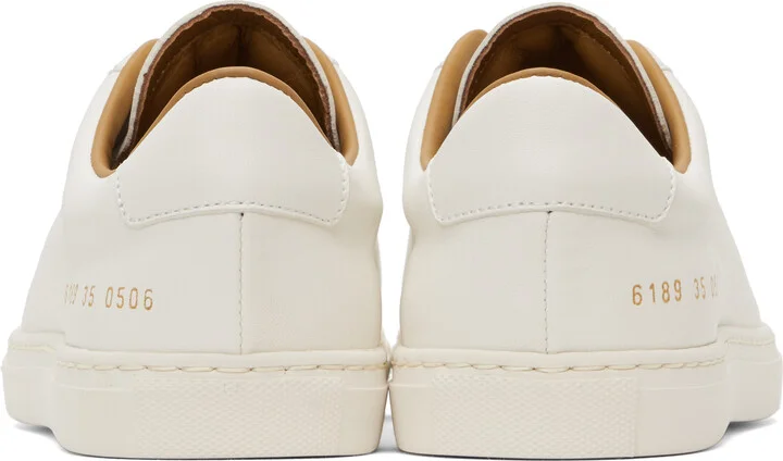 Common Projects White Retro Summer Premium Sneakers - Image 2