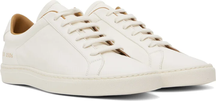 Common Projects White Retro Summer Premium Sneakers - Image 4