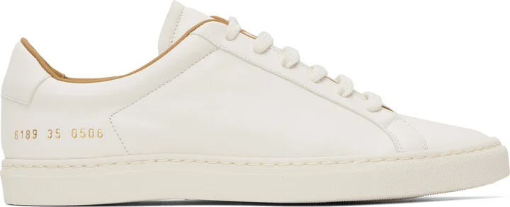 Common Projects White Retro Summer Premium Sneakers