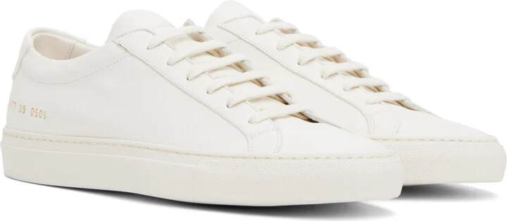 Common Projects White Summer Achilles Sneakers - Image 4