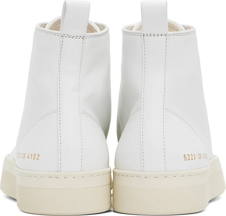 Common Projects White Tournament High Sneakers - Image 2