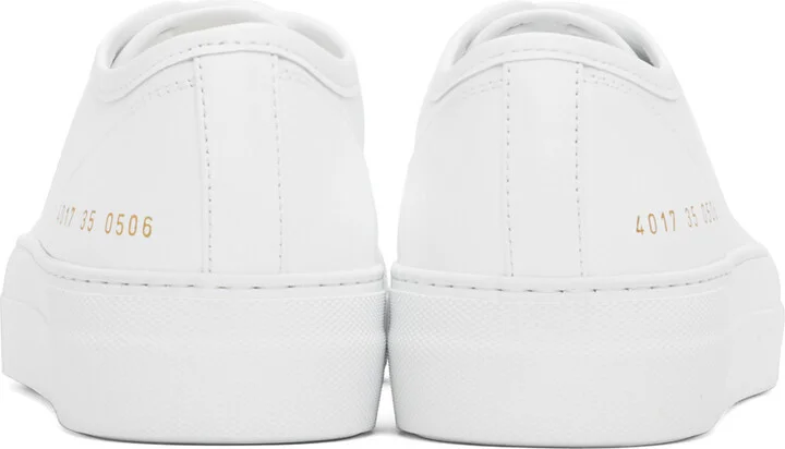 Common Projects White Tournament Low Super Sneakers - Image 2