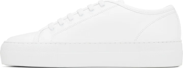 Common Projects White Tournament Low Super Sneakers - Image 3