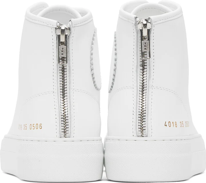 Common Projects White Tournament Super High Sneakers - Image 2