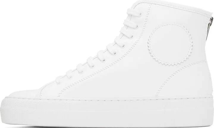 Common Projects White Tournament Super High Sneakers - Image 3