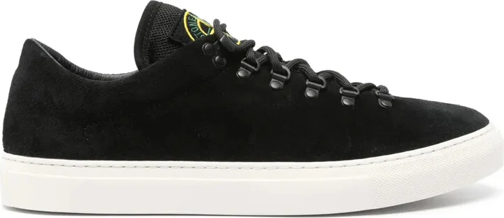 Compass-patch sneakers