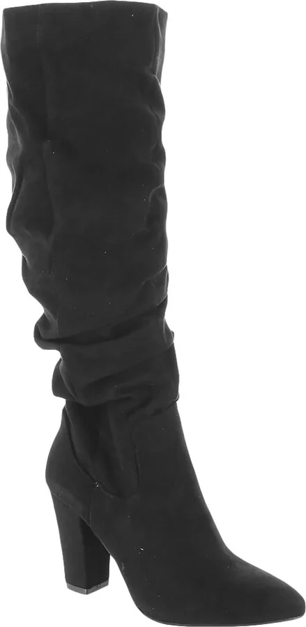 Compassion Womens Faux Suede Slouchy Over-The-Knee Boots