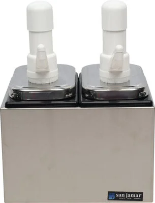 Condiment Pump Service Center - 2 Pump - Silver