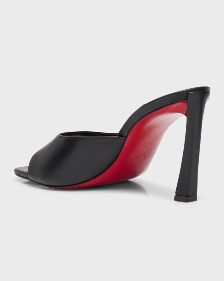 Condora Leather Red Sole Mule Sandals - Image 2