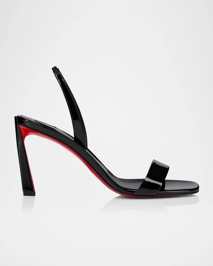 Condora Leather Red Sole Slingback Sandals