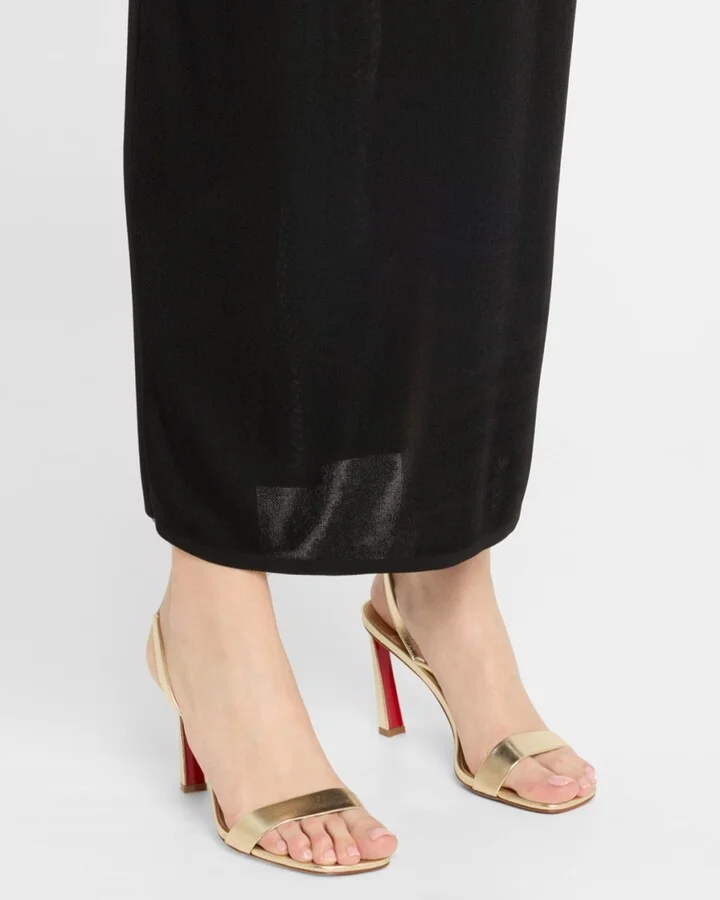 Condora Metallic Red Sole Slingback Sandals - Image 6