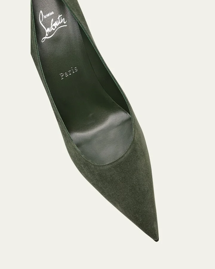 Condora Suede Red Sole Pumps - Image 3