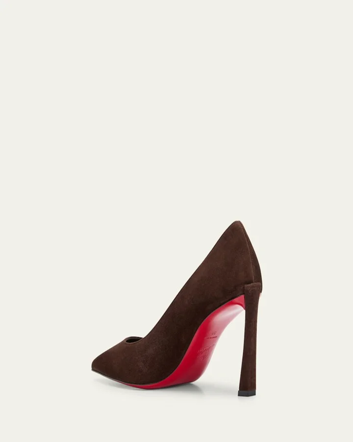 Condora Suede Red Sole Pumps - Image 6