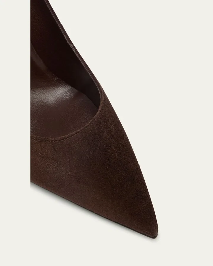 Condora Suede Red Sole Pumps - Image 10