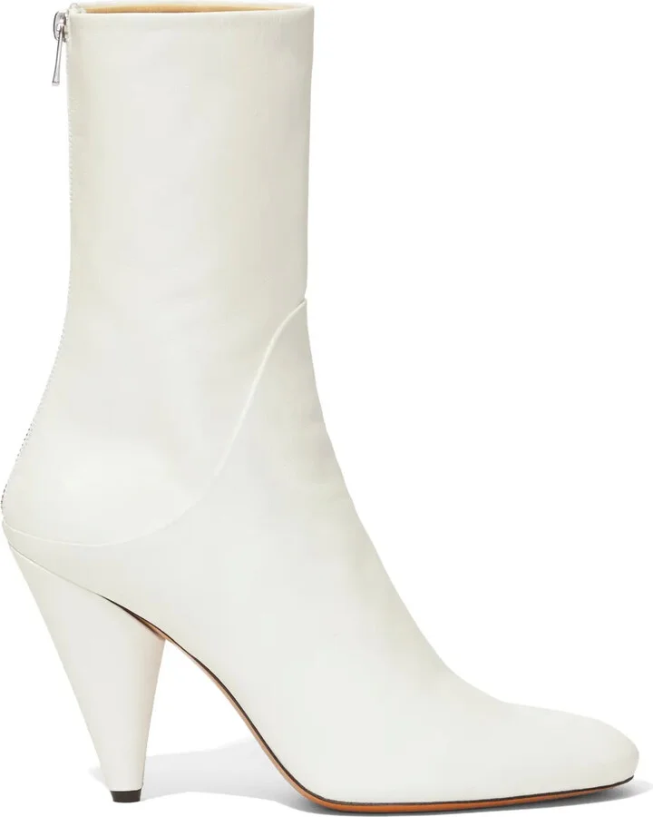 Cone 85mm leather ankle boots