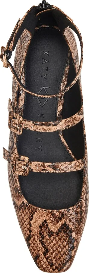 Confidant Snakeskin Print Mary Jane Flat - Image 5