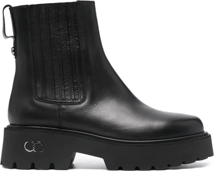 Congo leather ankle boots