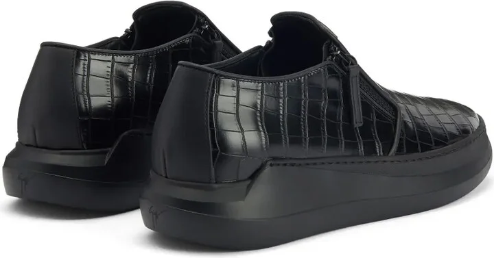 Conley leather zip-up sneakers - Image 2