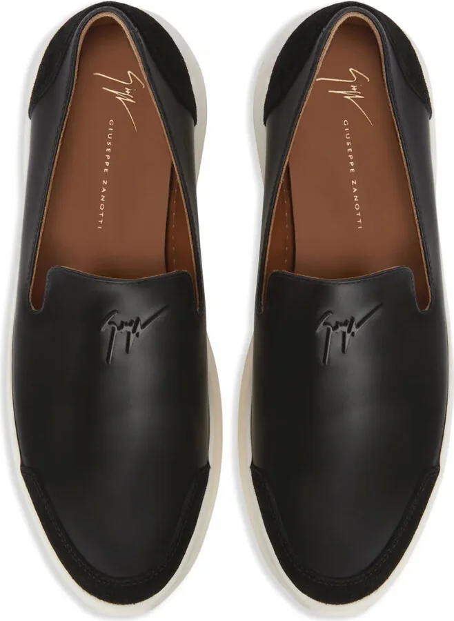 Conley logo-lettering loafers - Image 4