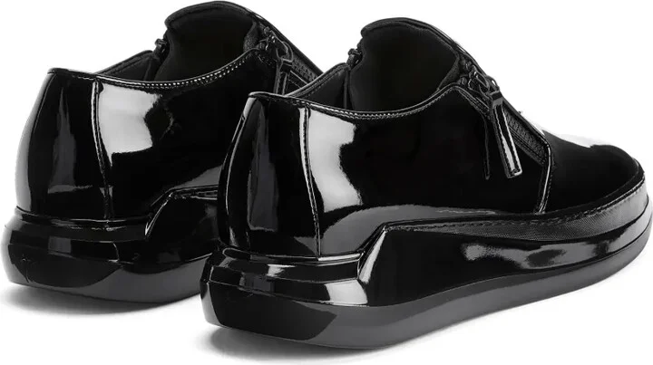 Conley patent-finish zip-up sneakers - Image 3