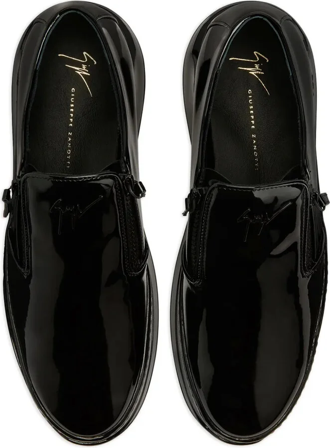 Conley patent-finish zip-up sneakers - Image 4