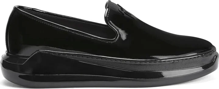 Conley patent-leather loafers