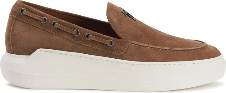 Conley String leather boat shoes