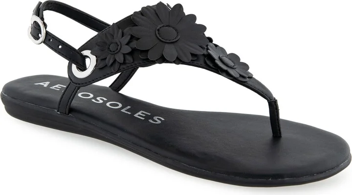 Connie Flower Slingback Sandal