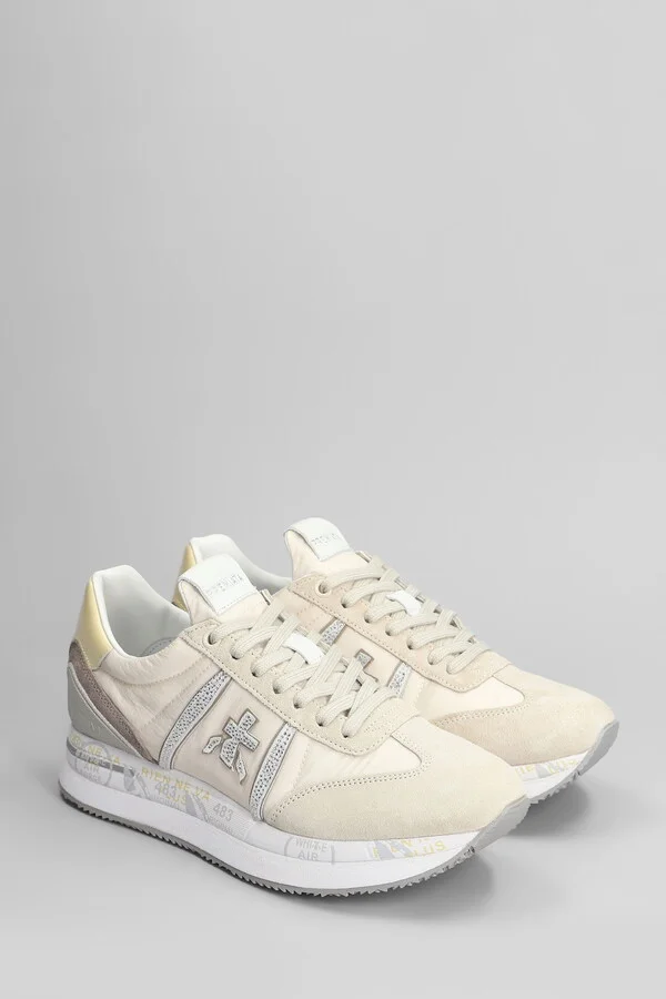 Conny Sneakers In Beige Suede And Fabric - Image 2