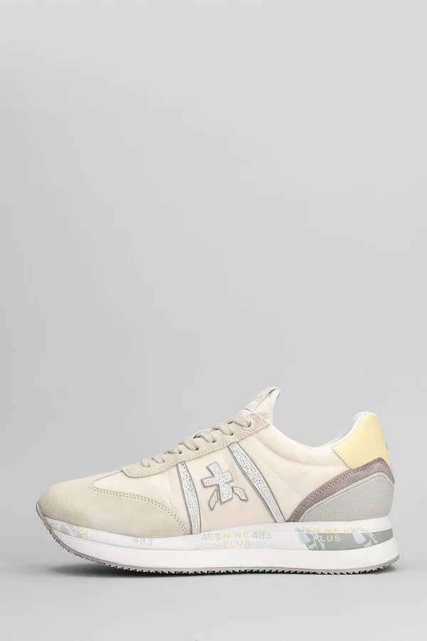 Conny Sneakers In Beige Suede And Fabric - Image 3
