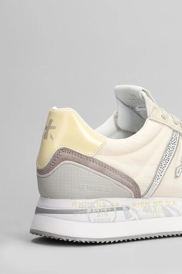 Conny Sneakers In Beige Suede And Fabric - Image 5