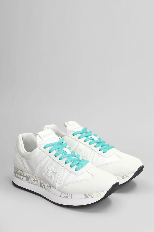 Conny Sneakers In White Suede And Fabric - Image 2
