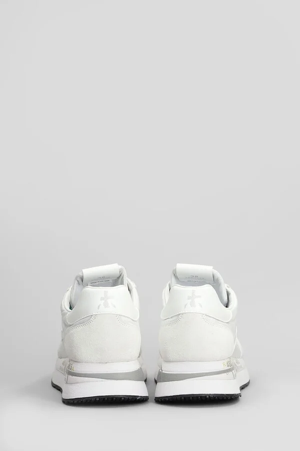 Conny Sneakers In White Suede And Fabric - Image 4
