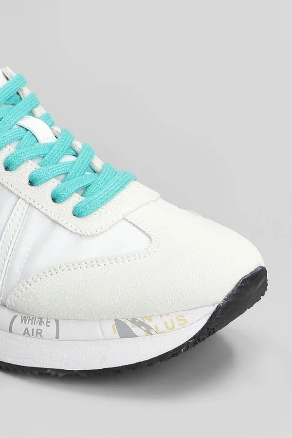 Conny Sneakers In White Suede And Fabric - Image 5