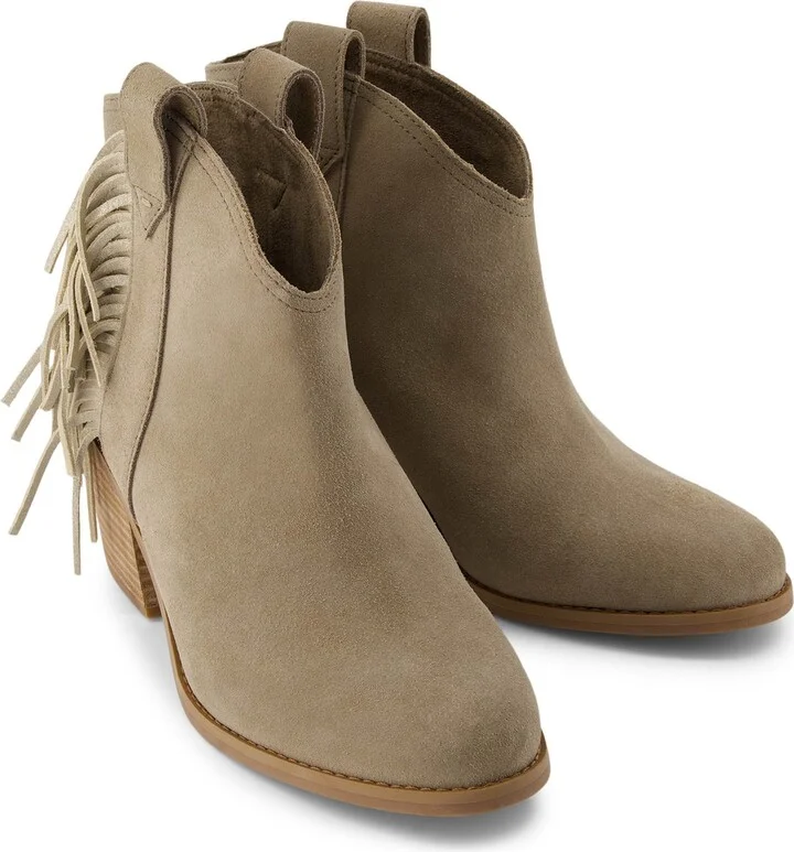 Constance Dune Suede/Fringe Boot - Image 3
