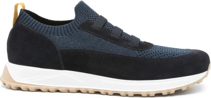 Contemporary Blue Trainers With Comfortable Elastic Bands