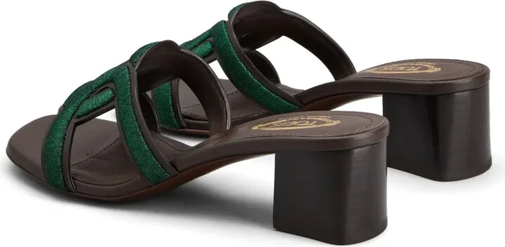 Contoured-Strap Leather Sandals - Image 3